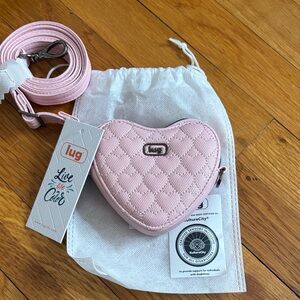 Heartbeat Matte Luxe VL Mini Crossbody Bag - bubble pink
